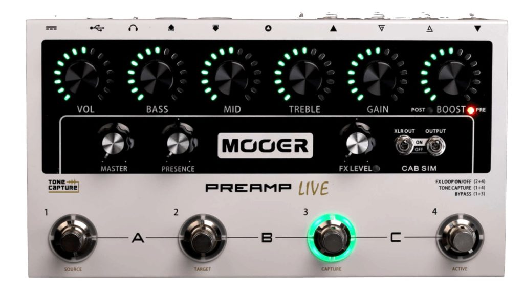 Mooer Preamp Live guitar chitarra fx pedaliera pedale