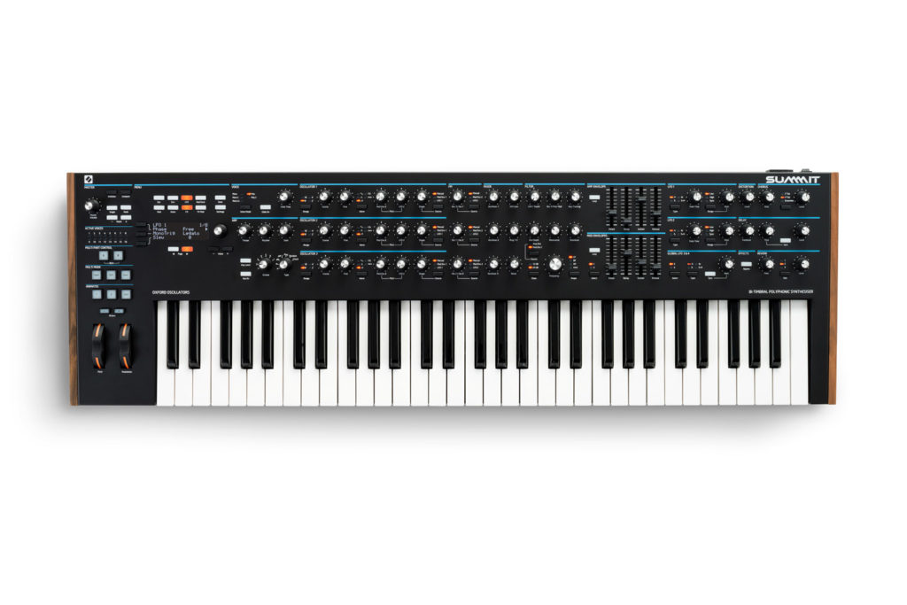 Novation Summit synth keyboard tastiera production music midiware strumenti musicali