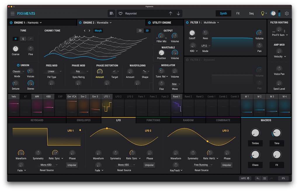 Arturia Pigments 3 soft synth virtual instrument producer midiware strumentimusicali prezzo