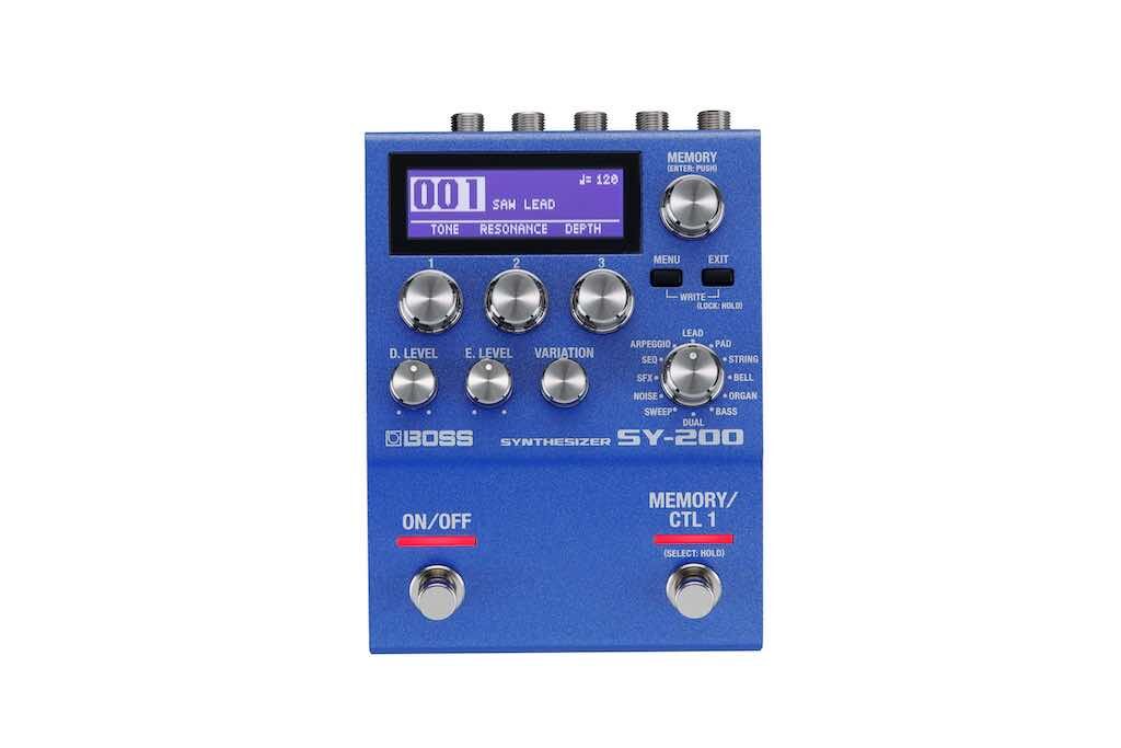 Boss SY200 pedale stompbox hardware digital synth strumentimusicali