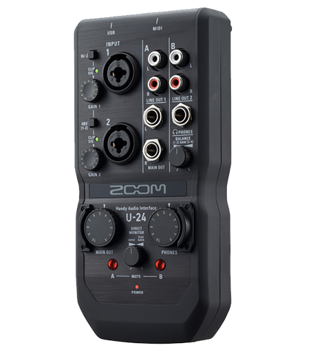 ZOOM U24 interfaccia audio mobile recording home strumentimusicali frank caruso