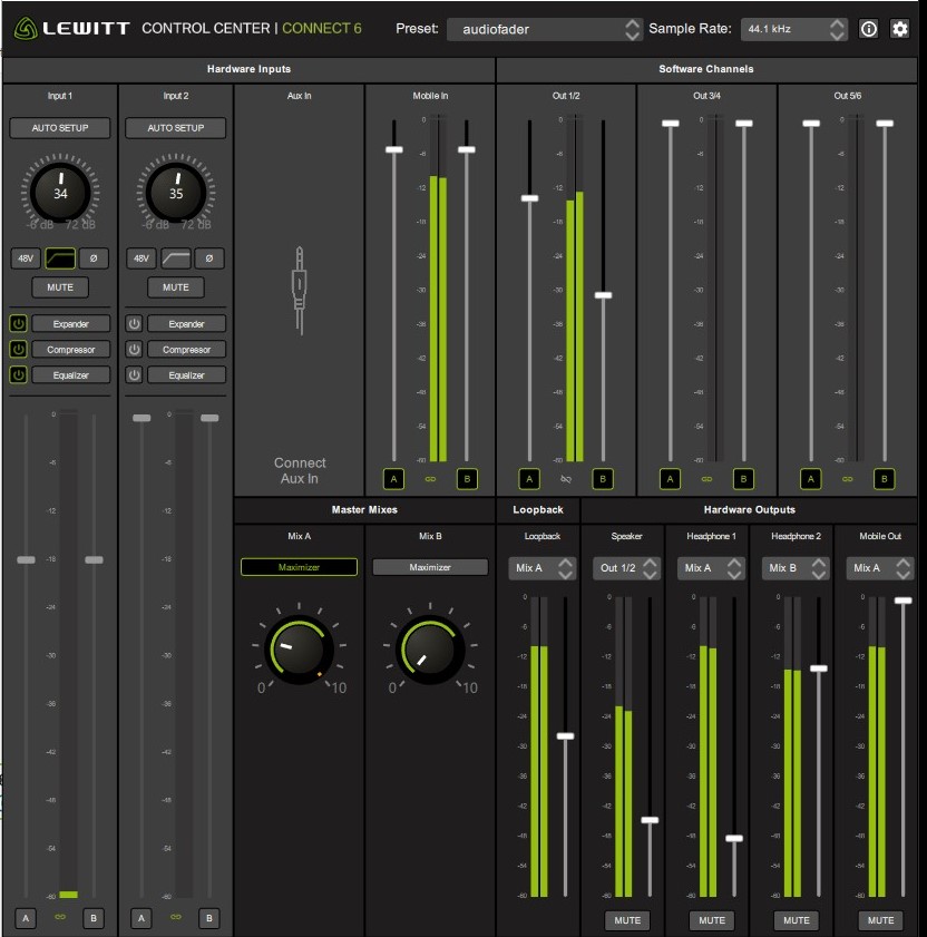 Lewitt Connect 6 interfaccia audio home studio recording usb-c frenexport test review recensione luca pilla strumentimusicali