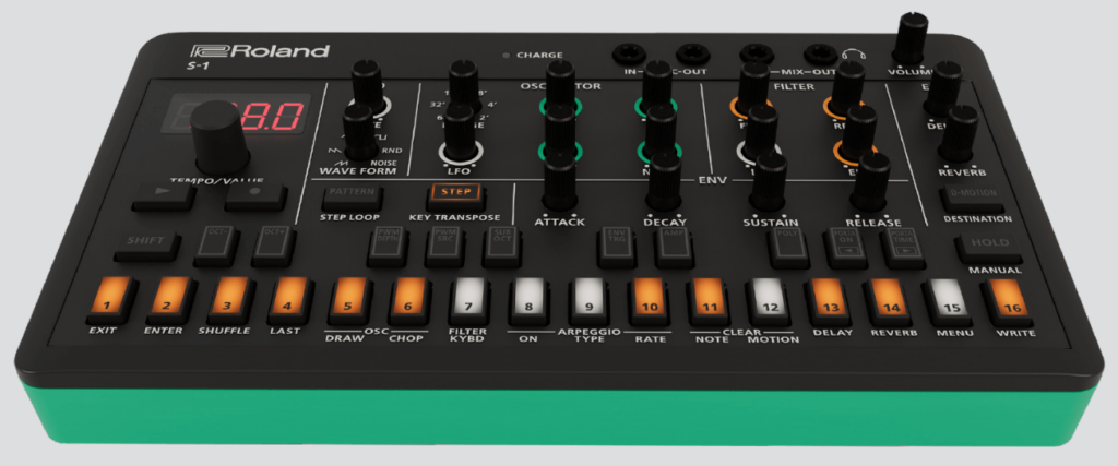 Roland S-1 Tweak Synth AIRA Compact SH-101 hardware compact polyphonic synth news smstrumentimusicali.it