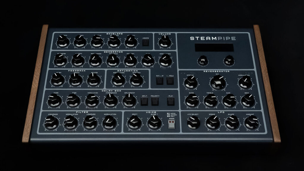 Erica Synths superbooth 2023 Steampipe, modeling synth Black Stereo Reverb Black Stereo Delay 2 Black DJ VCF modular fxs 112.dB news smstrumentimusicali.it