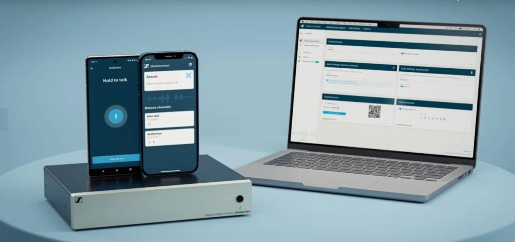 Sennheiser MobileConnect educational system interactive teaching software hardware ios android talk-back news exhibo smstrumentimusicali.it