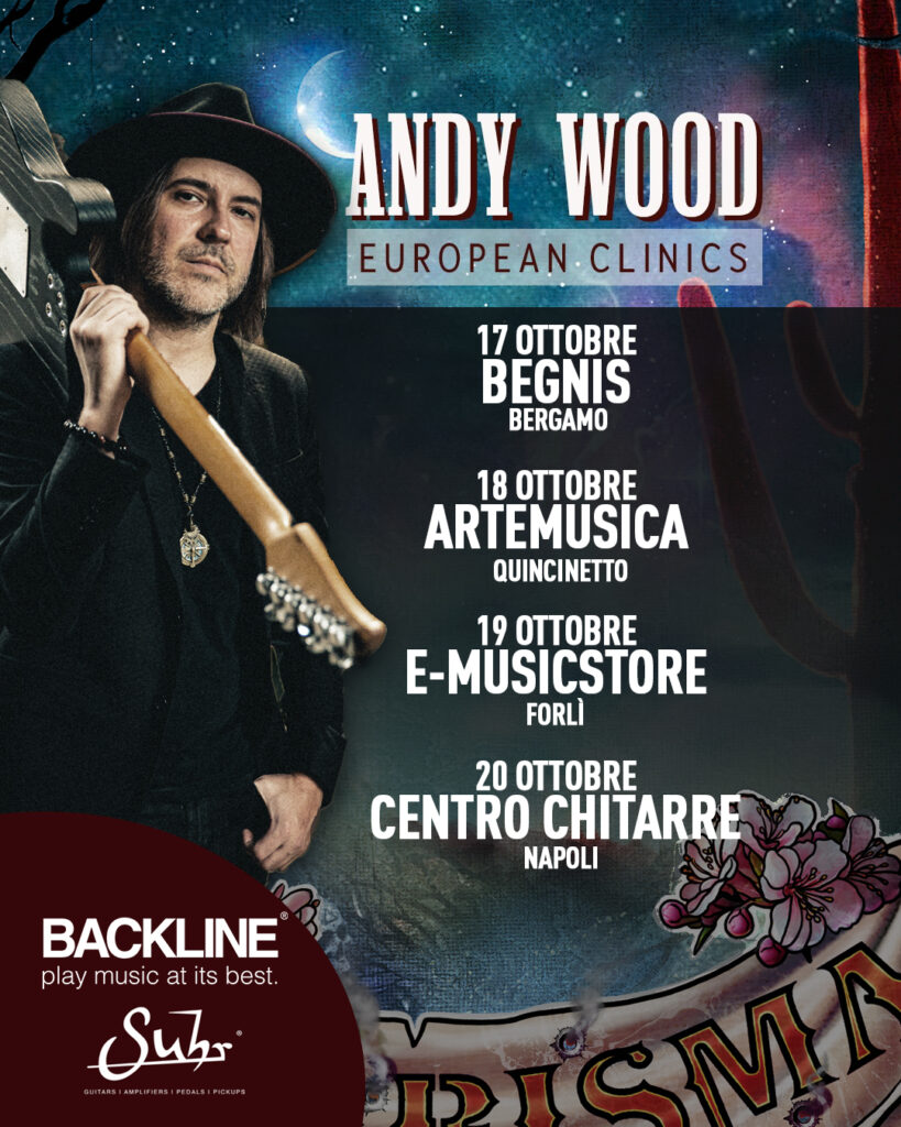 andy wood suhr guitars chitarre suhr eventi gratuiti backline news smstrumentimusicali.it