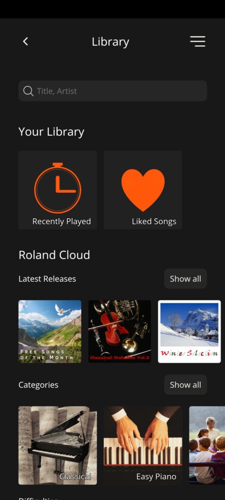 roland piano app