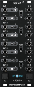 BoredbrainMusic Optxv2 ADATLightpipe Eurorack modularsynths sintetizzatori, audio sintetizzatori modulari news smstrumentimusicali