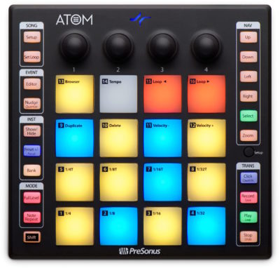 PreSonus Atom controller pad producer midi usb music