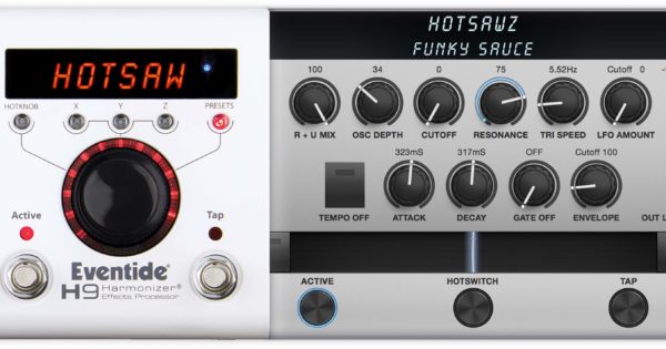 Eventide H9 HotSawz pedali stompbox chitarra elettrica synth mono