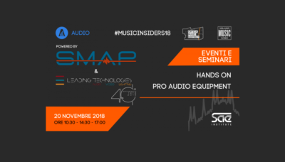 SMAP evento SAE Institute milano music week 2018