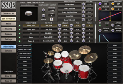 Steven Slate Drums 5 virtual instrument drums batteria