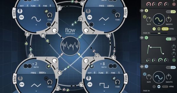 Waves Flow Motion FM synth virtual instrument sintetizzatore