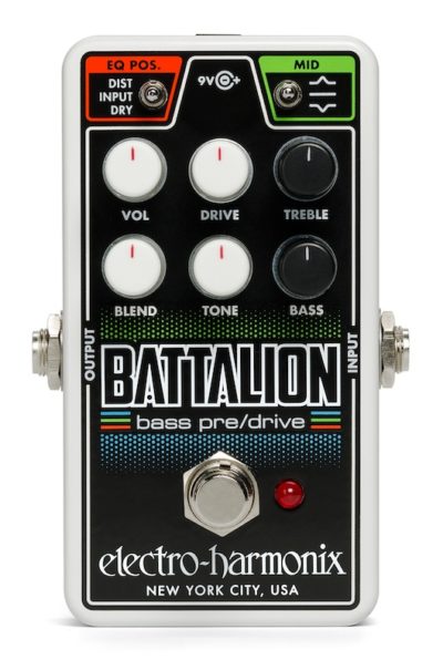 EHX nano battalion bass pedalino pedale electro harmonix pre overdrive