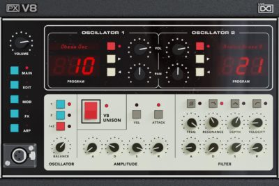 UVI PX-V8 virtual instrument synth