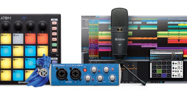 PreSonus Atom Producer Pack hardware mic controller interfaccia audio DAW software strumenti musicali