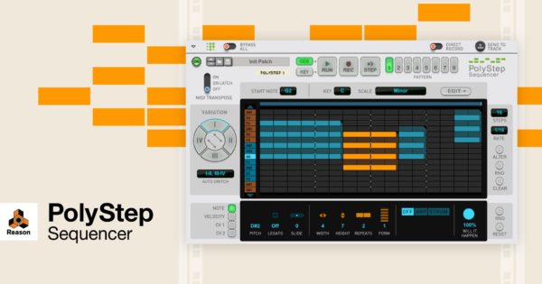 Propellerhead Reason PolyStep Sequencer daw plug-in audio software fx audiofader