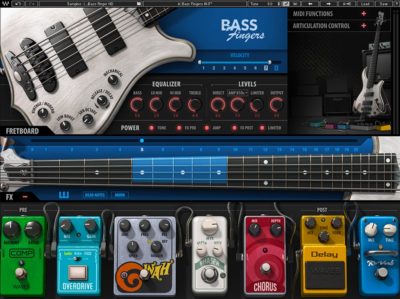 Waves Bass Fingers virtual instrument basso producer strumenti musicali