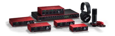 Focusrite Scarlett solo 8i6 2i2 4i4 18i8 18i20 interfaccia audio pro studio home eko music group strumenti musicali