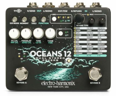 EHX Oceans-12 electro harmonix pedale stomp fx riverbero reverb rit strumenti musicali