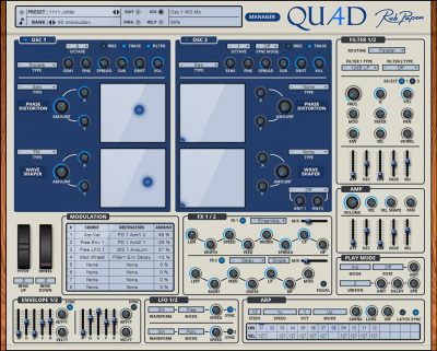 RobPapen Quad software synth virtual producer rack extension strumenti musicali