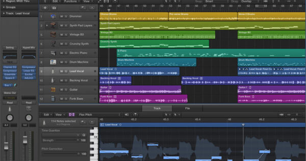 apple Logic Pro daw software recording home studio frank caruso virtual guitar strumentimusicali