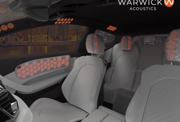 Warwick Acoustics ElectroAcoustic Panel automotive audio auto ecosostenibilità strumentimusicali