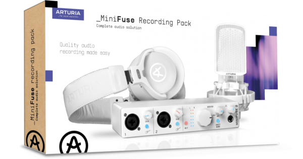 Arturia MiniFuse Recording Pack bundle all-in-one MiniFuse 2 streaming broadcasting recording mixing ableton news midiware smstrumentimusicali.it