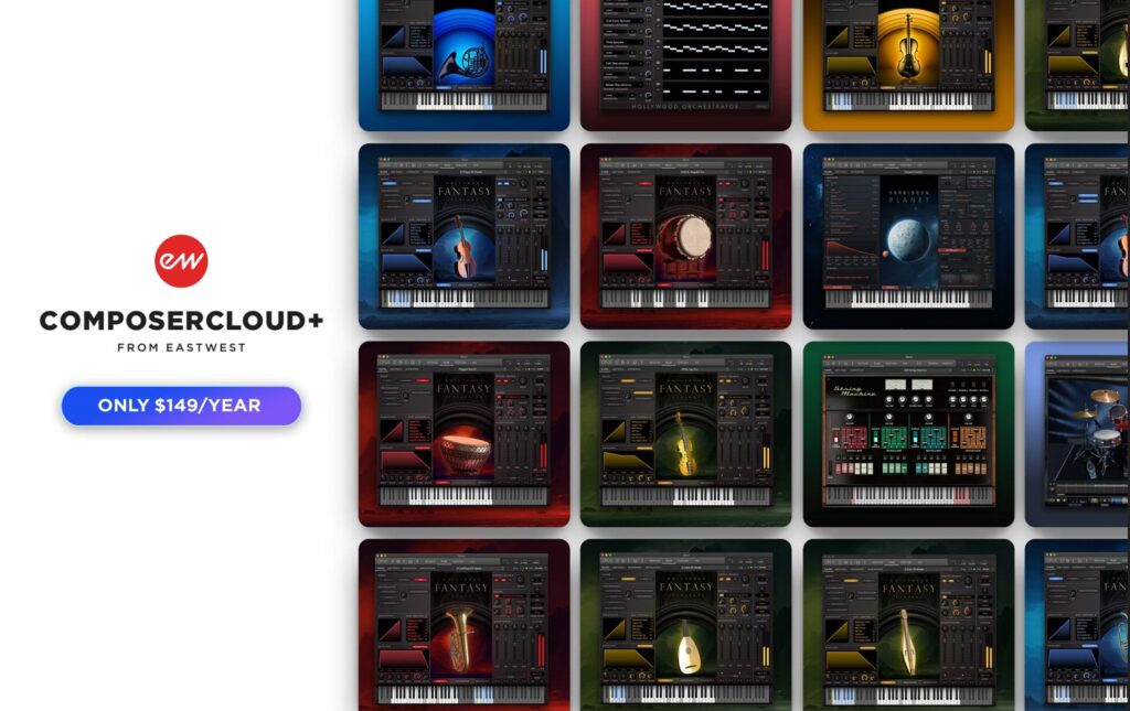 eastwest composercloud+ offerta offer deal samples virtual instrument sound bank news audiofader.com