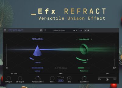 arturia efx refract versatile unison effetto plug-in freeware fino 4 gennaio 2024 news midiware smstrumentimusicali.it