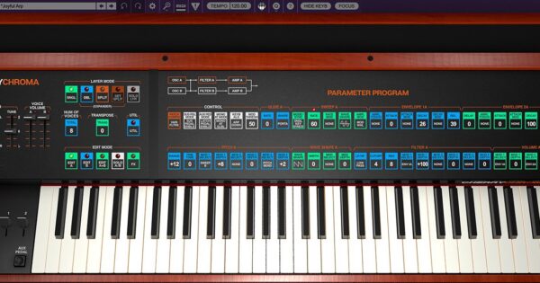 cherry audio chroma virtual synth plug-in standalone virtual emulator rhodes chroma news smstrumentimusicali