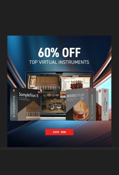 IK Multimedia offerte virtual instruments 60% Miroslav Philharmonik 2 CE MODO DRUM SE 1.5 SampleTron 2 Total Studio 4 67% price prezzo offerta sale news smstrumentimusicali