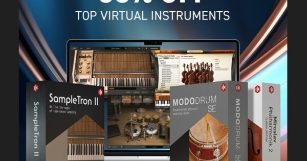 IK Multimedia offerte virtual instruments 60% Miroslav Philharmonik 2 CE MODO DRUM SE 1.5 SampleTron 2 Total Studio 4 67% price prezzo offerta sale news smstrumentimusicali