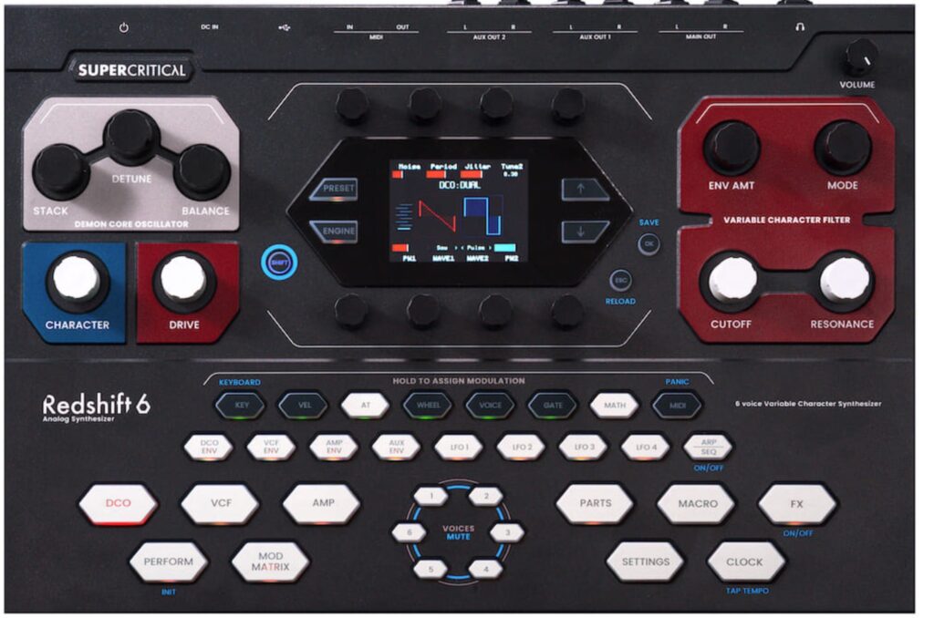 Supercritical Redshift6 front panel