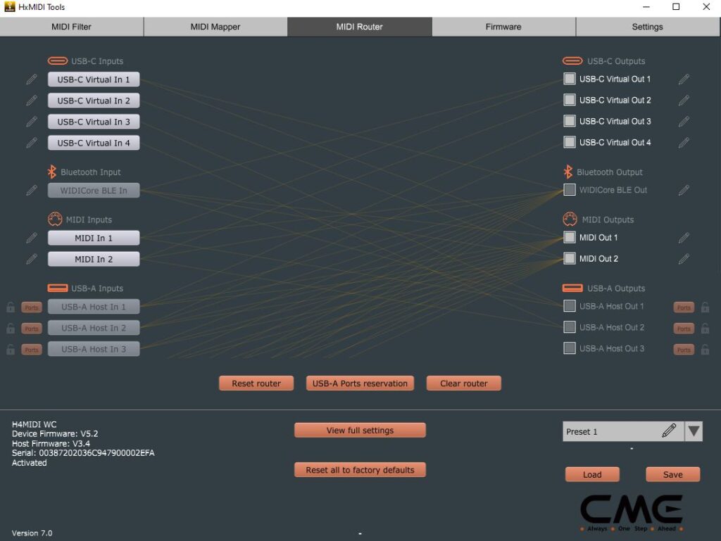 cme h4midi wc